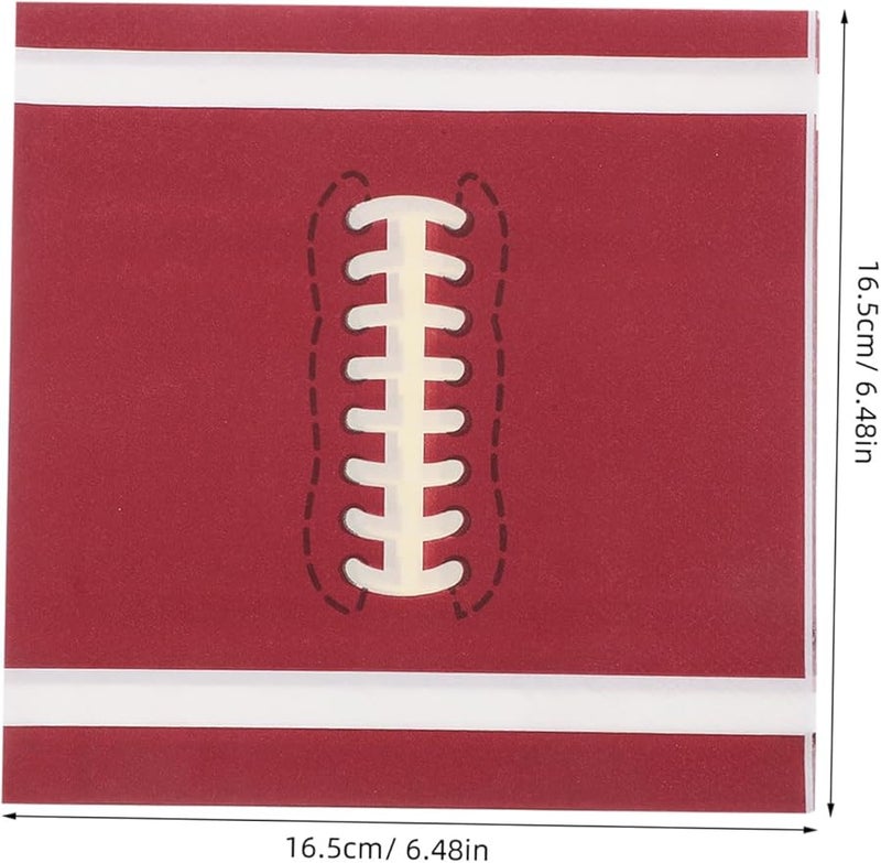نوليتوي 20 حزمة مناديل ورقية قابلة للتخلص ذات طابع كرة القدم لديكورات حفلات أعياد الميلاد الرياضية - Image 2